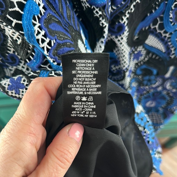 Alice + Olivia Nakia Giupure Lace Mini Dress EUC - Picture 7 of 8